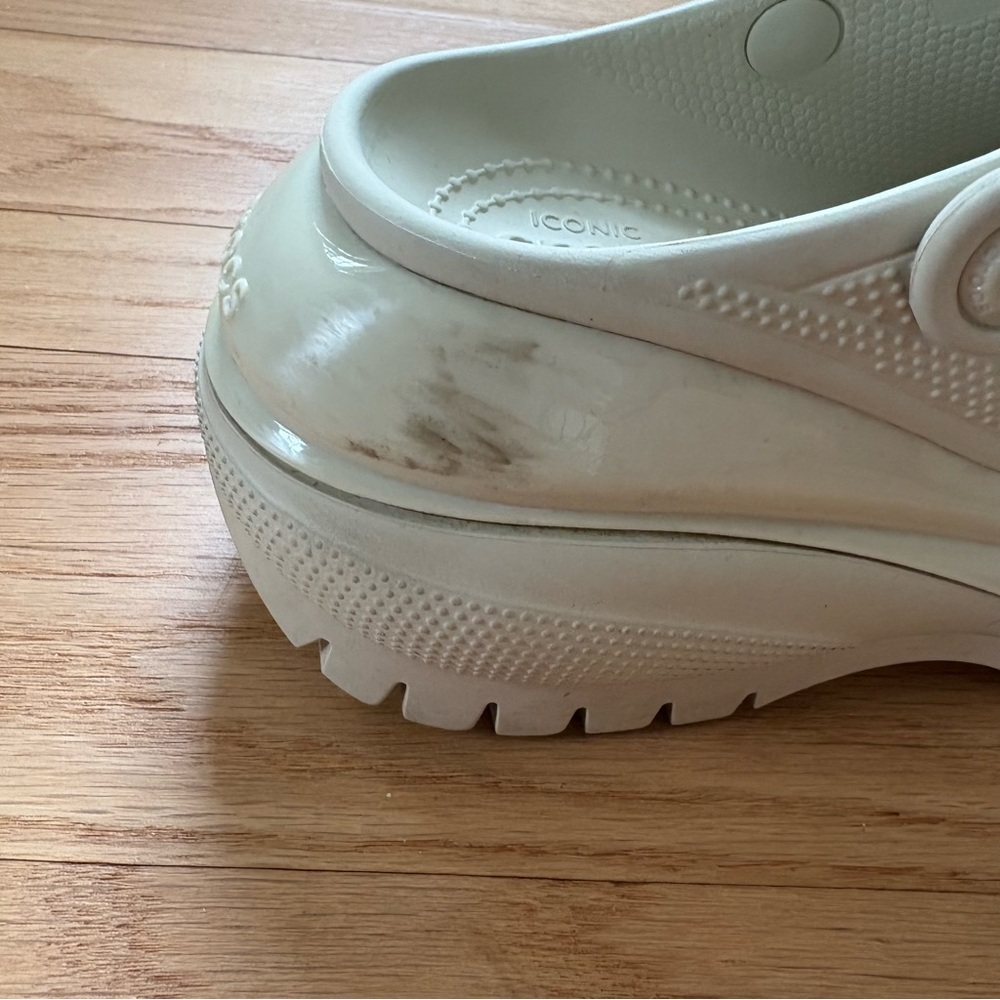 CROCS Elevated Platform Clogs in Light Cream - image 5